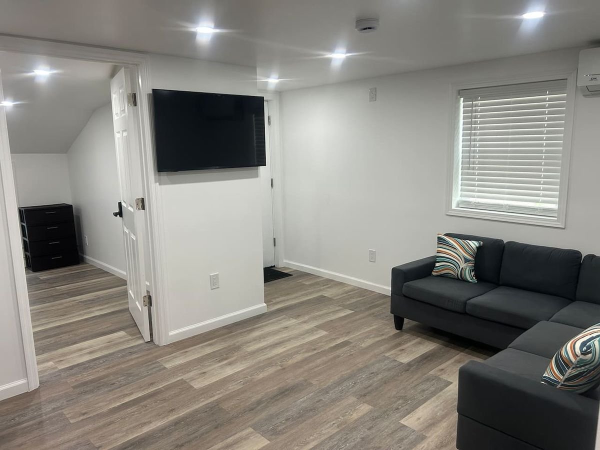 Second living area view in a furnished loft at Broadway Lofts, Fort Edward NY